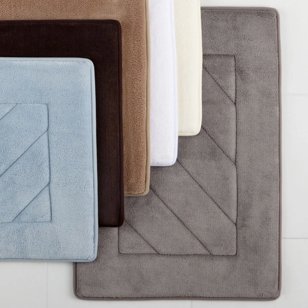 Gray Memory Foam Bath Mat